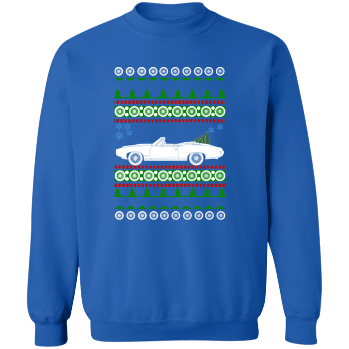 Pontiac GTO Convertible 1968 Ugly Christmas Sweater Sweatshirt