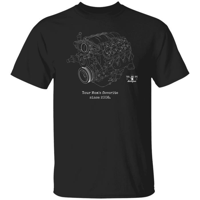 Engine Blueprint Series LS1 LS3 Your Mom's favorite since 2008 t-shirt