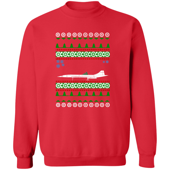 Concorde Airplane Ugly Christmas Sweater Sweatshirt
