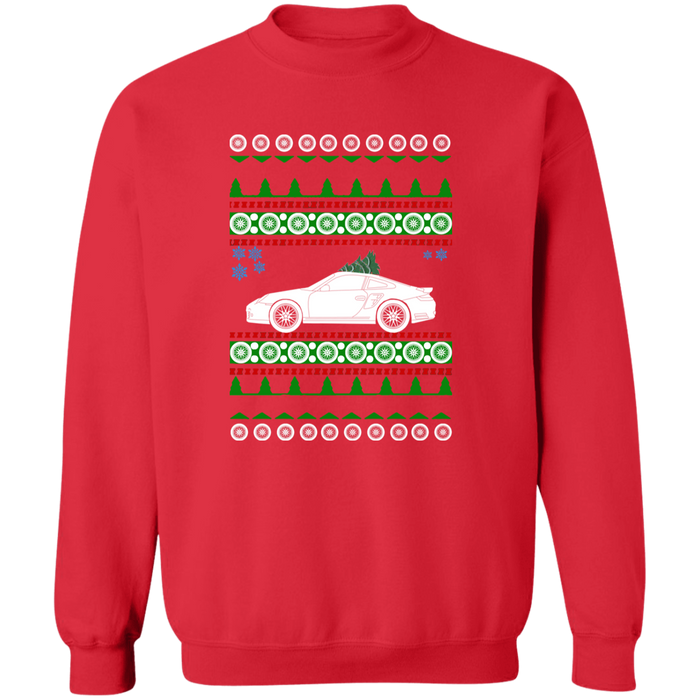 German Car like a 911 997 Turbo Ugly Christmas "sweater" sweatshirt