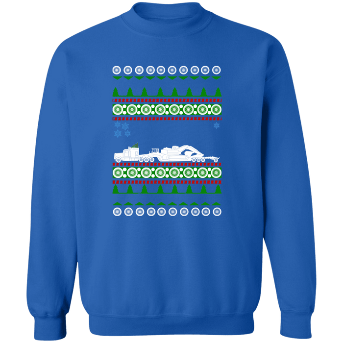 Truck Driver Heavy Equipment Ugly Christmas Sweater Sweatshirt