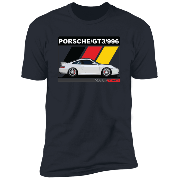 996 GT3 911 Porsche German Flag Stripes T-shirt