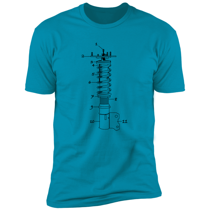 Coilover Suspension Parts Breakdown T-shirt