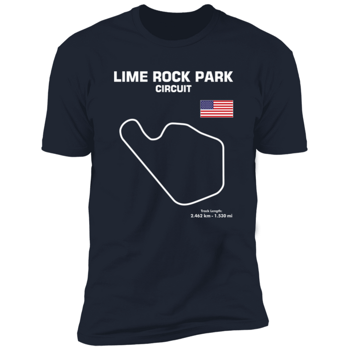 Track Outline Series Lime Rock Park Circuit t-shirt