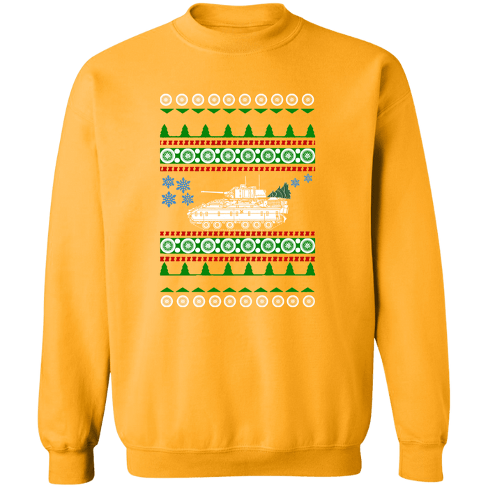 M2 Bradley Tank Ugly Christmas Sweater Sweatshirt