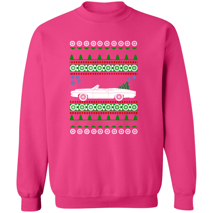 Ford Galaxie Convertible 1968 Ugly Christmas Sweater Sweatshirt