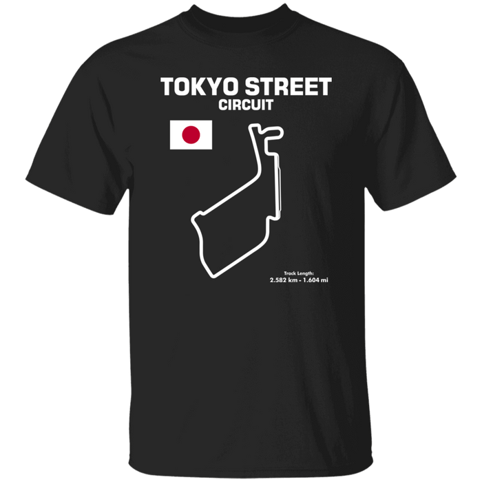 Track Outline Series Tokyo Street Circuit T-shirt v2