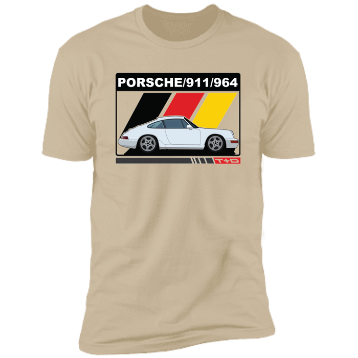 964 911 German Flag Stripes T-shirt