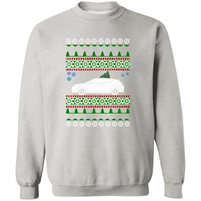 2013 1st gen car like a Veloster Ugly Christmas Sweater Sweatshirt