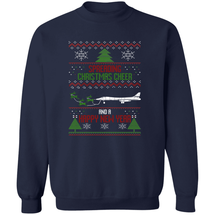 B-1B Lancer Airplane Ugly Christmas Sweater Sweatshirt