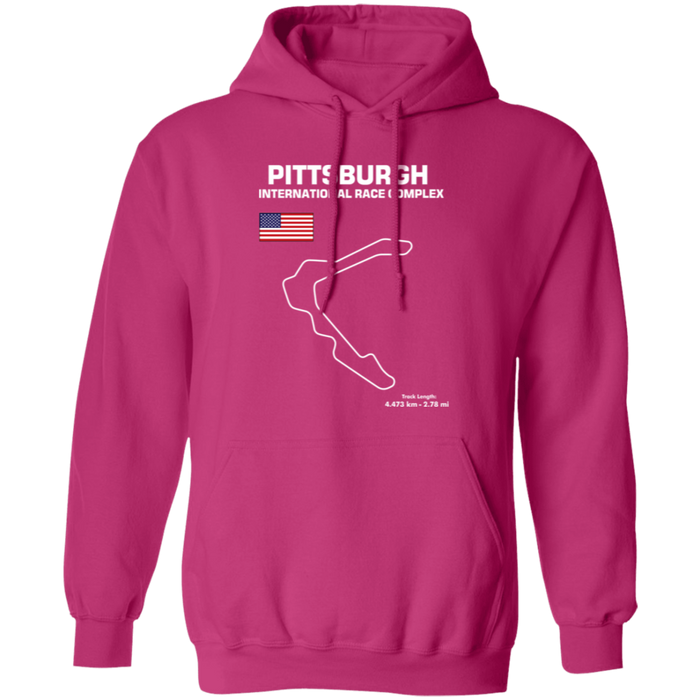 Pittsburgh International Race Complex Track Outline Hoodie