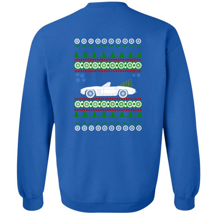 Corvette C2 Front and rear design Ugly Christmas Sweater Sweatshirt