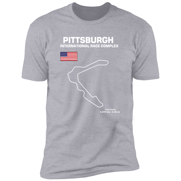 Pittsburgh International Race Complex Track Outline T-shirt