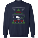 AH-6 Helicopter  Ugly Christmas Sweater Sweatshirt
