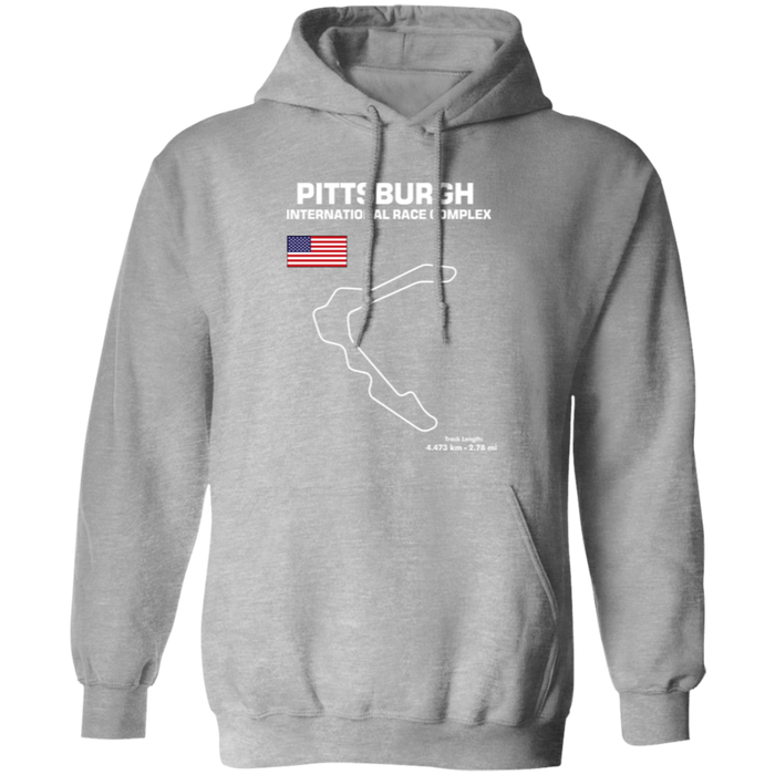 Pittsburgh International Race Complex Track Outline Hoodie