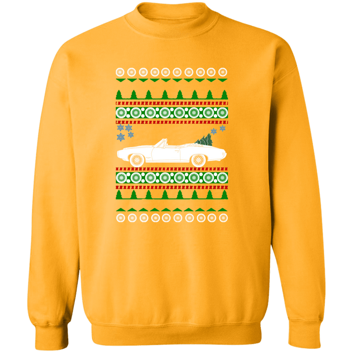 Pontiac GTO Convertible 1968 Ugly Christmas Sweater Sweatshirt