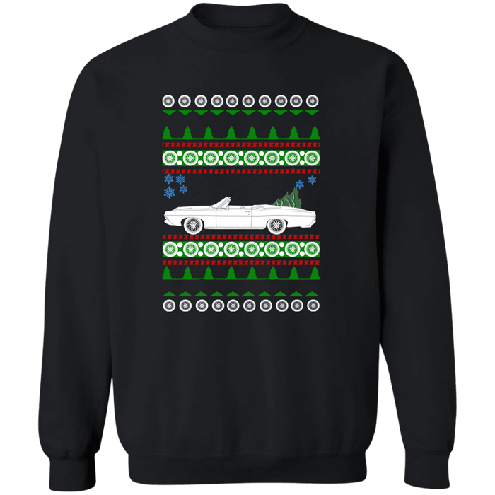 Ford Galaxie Convertible 1968 Ugly Christmas Sweater Sweatshirt