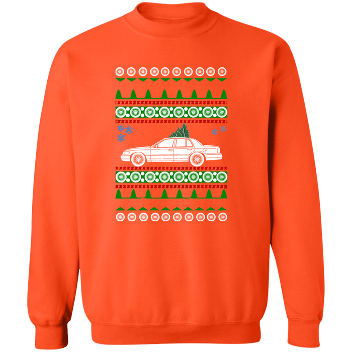 Mercury Grand Marquis 3rd Gen 1998-2002 Ugly Christmas Sweater Sweatshirt