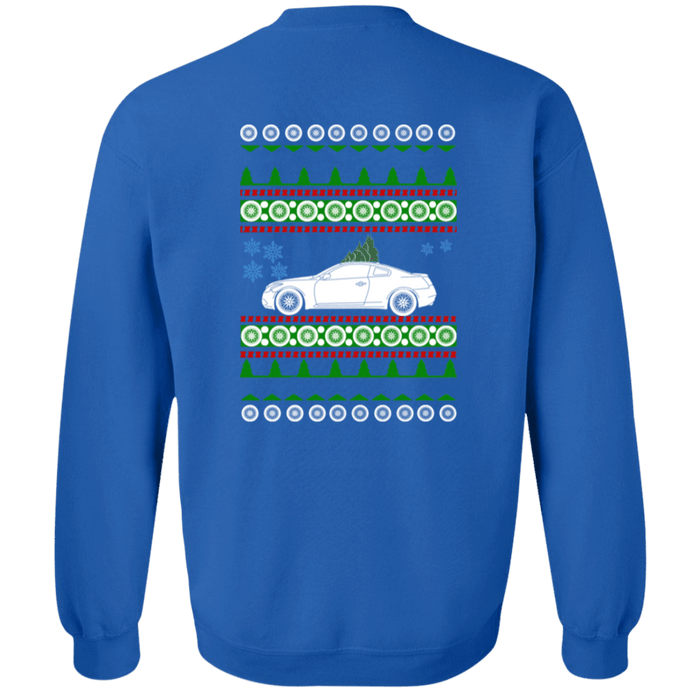 Infiniti Q60 1st gen Ugly Christmas Sweater Sweatshirt Front and Rear print