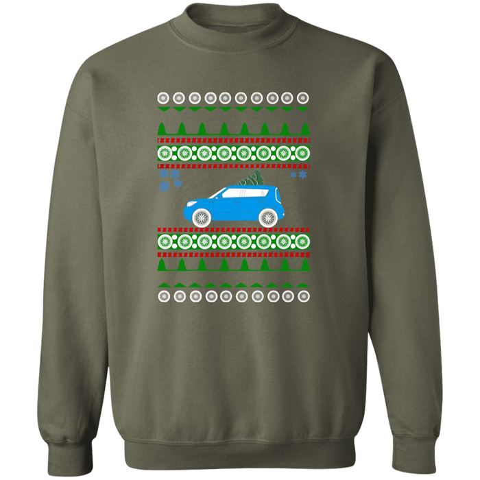 Kia Soul Blue Custom Ugly Christmas Sweater Jumper v2