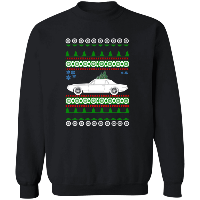 Car like a 1st gen 1967 Mercury Cougar Ugly Christmas "sweater" sweatshirt