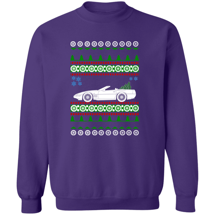 Corvette C4 Convertible Ugly Christmas Sweater Sweatshirt