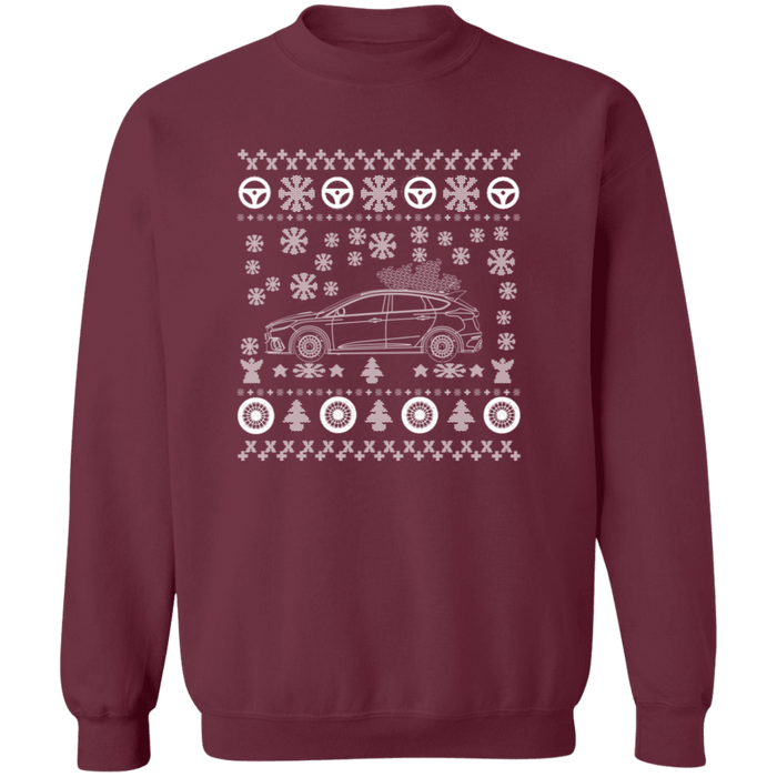 Ford Focus RS 2018+ V2 Ugly Christmas Sweater Sweatshirt