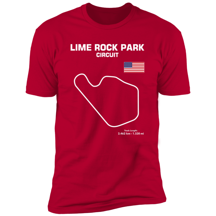 Track Outline Series Lime Rock Park Circuit t-shirt