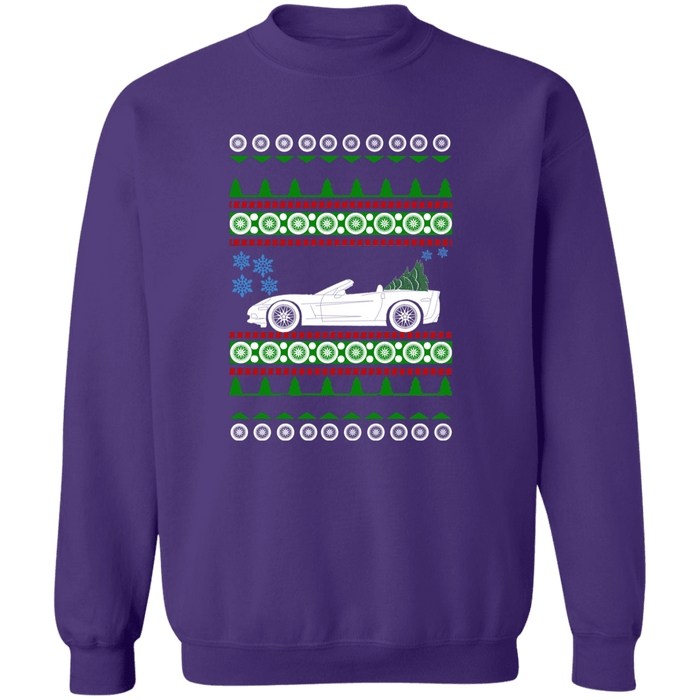 Corvette C6 Convertible Ugly Christmas Sweater Sweatshirt