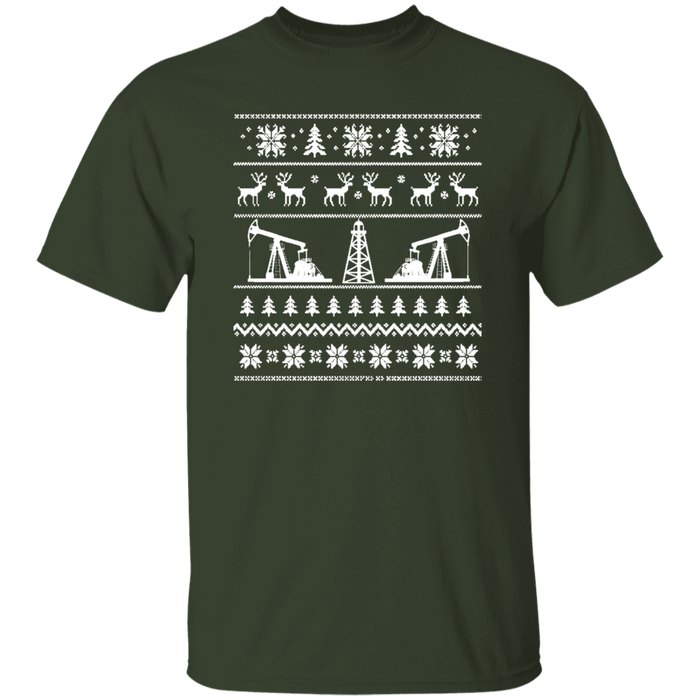 Oil Rigger Ugly Christmas "Sweater" t-shirt