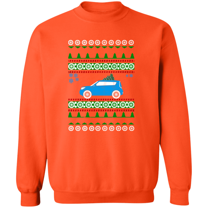 Kia Soul Blue Custom Ugly Christmas Sweater Jumper v2