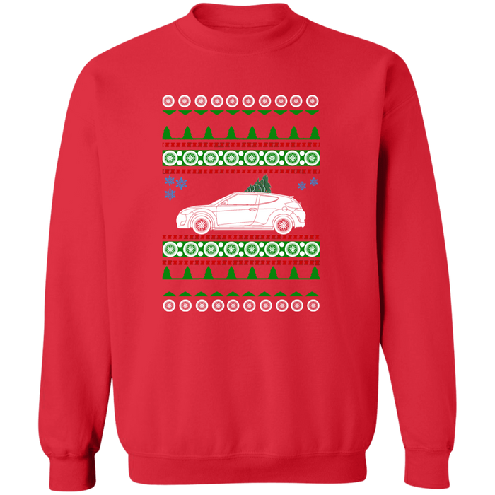 2013 1st gen car like a Veloster Ugly Christmas Sweater Sweatshirt