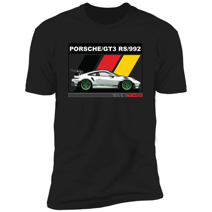 992 GT3 RS 911 Porsche German Flag T-shirt