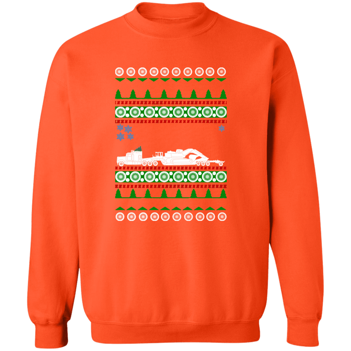 Truck Driver Heavy Equipment Ugly Christmas Sweater Sweatshirt