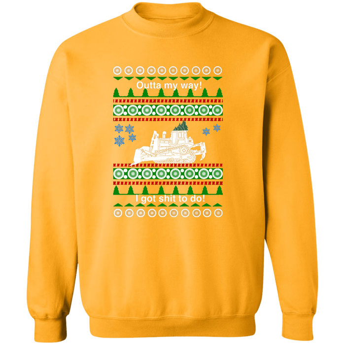 Bulldozer ugly christmas sweater sweatshirt