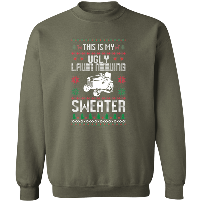 Ugly Lawn Mowing Christmas Sweater Sweatshirt