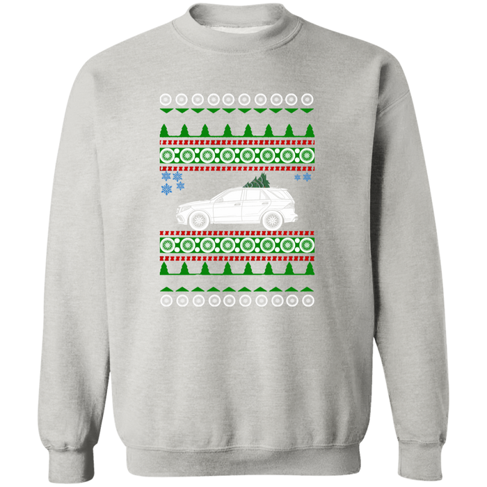 German SUV Like a 2011-2019 Mercedes GLE 350 Ugly Christmas Sweater Jumper