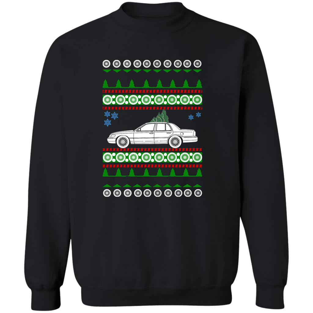 Mercury Grand Marquis 3rd Gen 1998-2002 Ugly Christmas Sweater Sweatshirt