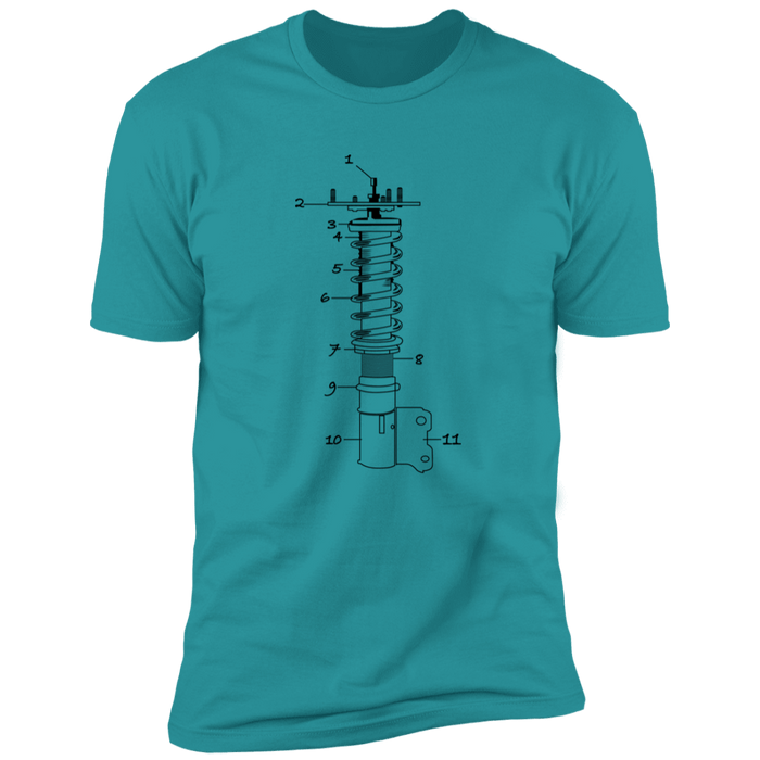 Coilover Suspension Parts Breakdown T-shirt