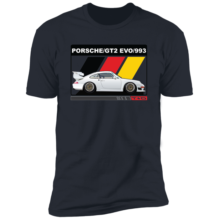 911 993 GT2 Evo German Flag Stripes T-shirt