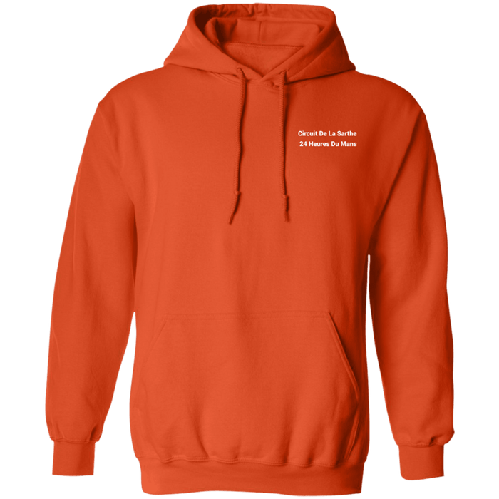 Circuit De La Sarthe 24 Heures Du Mans Track Outline Series Hoodie Front and Rear Print