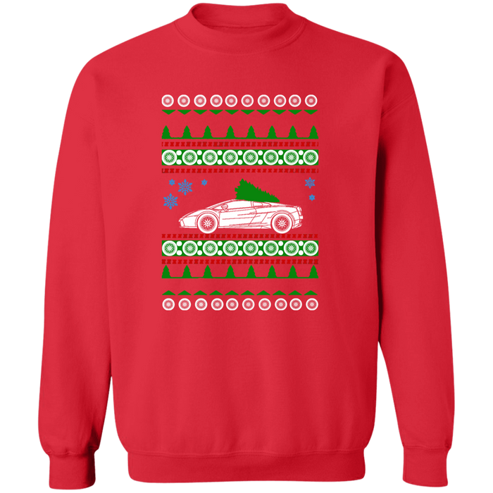 Exotic Car like a Gallardo Ugly Christmas Sweater Sweatshirt