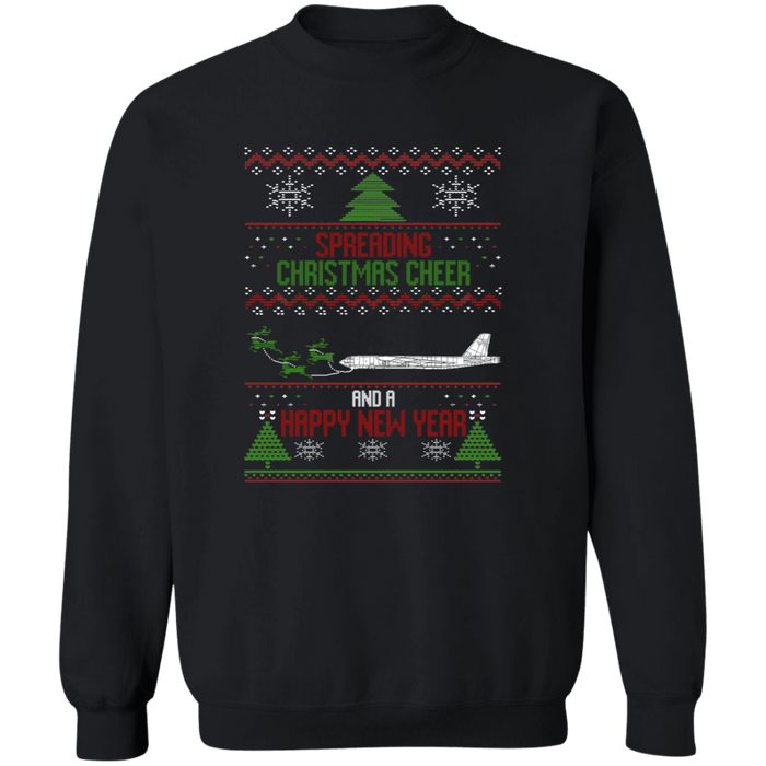 B-52 Airplane Military Ugly Christmas Sweater Sweatshirt