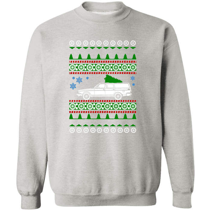 Volvo 245 Wagon Ugly Christmas Sweater Sweatshirt More Colors