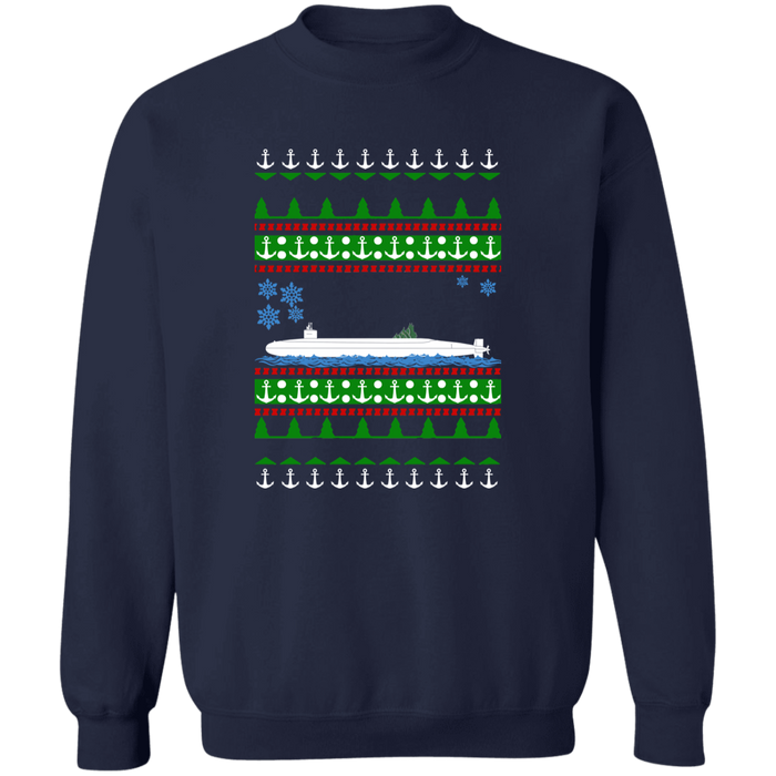 Ohio Class USN Submarine Boat US Navy Ugly Christmas Sweater Sweatshirt