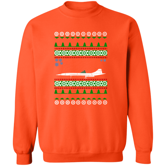 Concorde Airplane Ugly Christmas Sweater Sweatshirt
