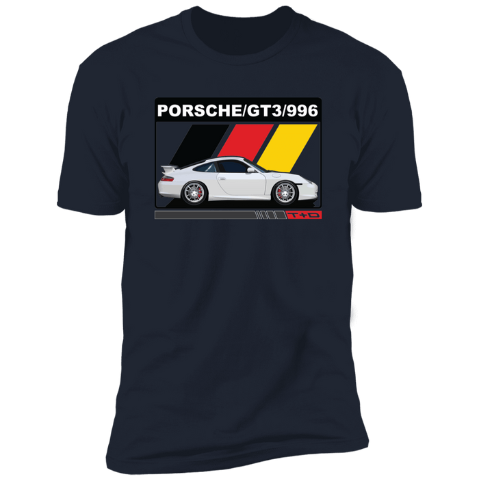 996 GT3 911 Porsche German Flag Stripes T-shirt