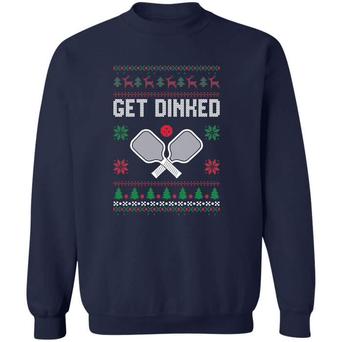 Get Dinked Pickleball Ugly Christmas Sweater Sweatshirt