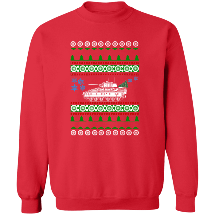 M2 Bradley Tank Ugly Christmas Sweater Sweatshirt