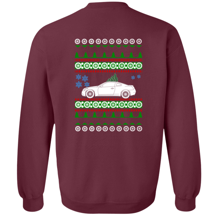 Infiniti Q60 1st gen Ugly Christmas Sweater Sweatshirt Front and Rear print